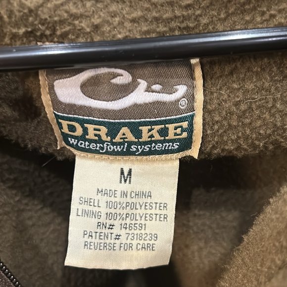 Drake Waterfowl 1/4 Zip Camo Jacket Medium - Picture 4 of 10